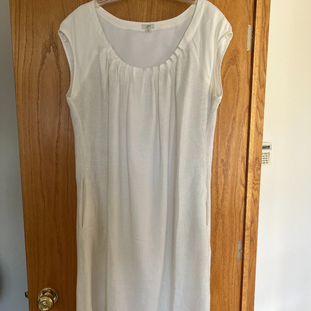 White Linen Dress